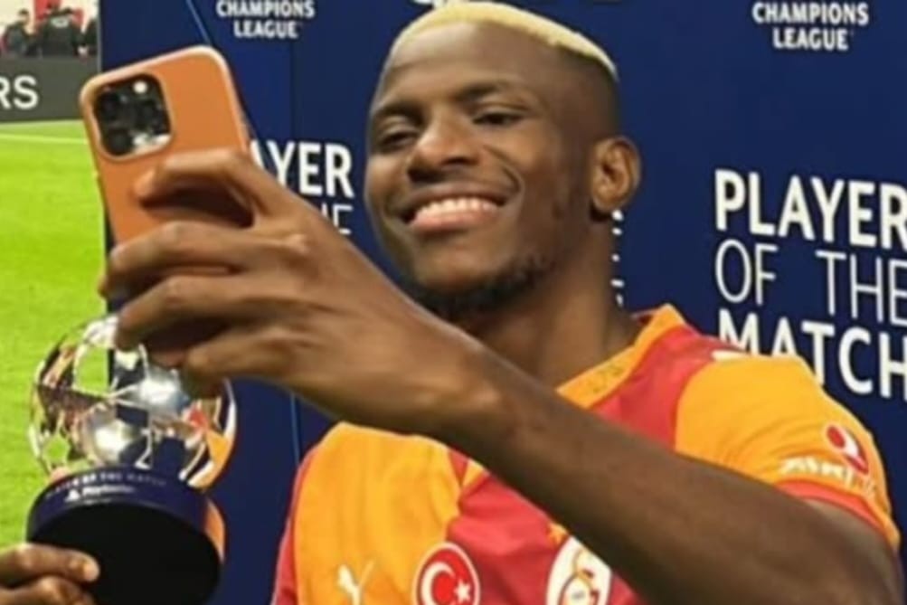 Victor Osimhen Galatasaray formasıyla, 30 Eylül 2025 Liverpool maçı sonrası. Arşiv fotoğrafı.